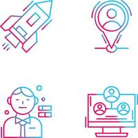 Start Up and Placeholder Icon vector