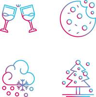 Wine and Cookie Icon vector