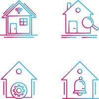 Search and Smart Home Icon vector