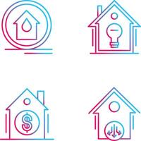 Fire Alarm and Home Automation Icon vector