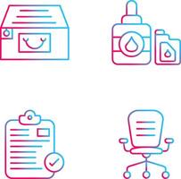 File Cabinet and Ink Cartridge Icon vector