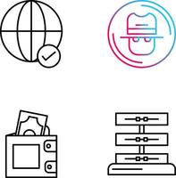 Internet and Spy Icon vector