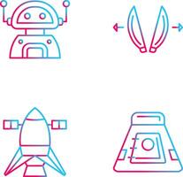 robot and playload Icon vector