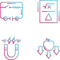 Electrical Circuit and Formula Icon vector