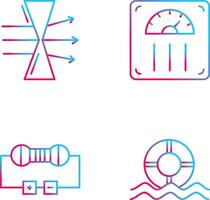 Dispersion and Weight Scale Icon vector