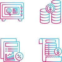 Safe Box and COINS Icon vector