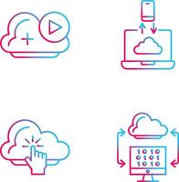 and Data Transfer Icon vector