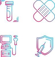 Test Tube and Wound Icon vector