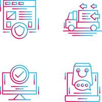 Secure and Order Return Icon vector