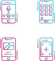 Voice Record and Device Icon vector