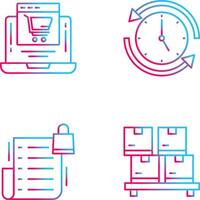 Add to Cart and Run time Icon vector