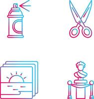 Spray and Scissors Icon vector