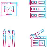 Web Coding ND Server Icon vector