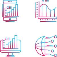 Mobile and Bar Chart Icon vector