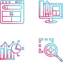 Website and Web Design Icon vector