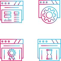 Dashboard and Browser Icon vector