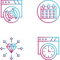 Update and Calendar Icon vector