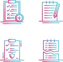 Medical Examination List and Check Up List Icon vector