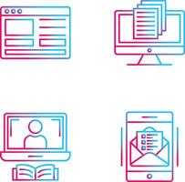 Web Design and Document Icon vector