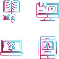 Online Learning and Faq Icon vector