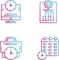 Productivity and Online Time Icon vector