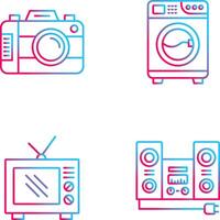 Digital Camera and Washing Icon vector