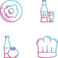 Breakfast and Bear Icon vector