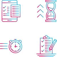 Check List and Quick Response Icon vector