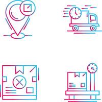 fast delivery and location Icon vector