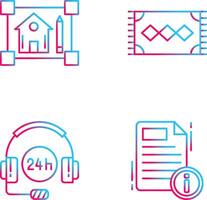 blueprint and rug Icon vector