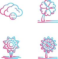 Cloudy and Clover Icon vector