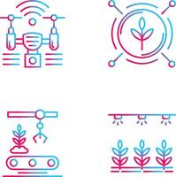 Analytics and Drone Icon vector