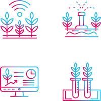 Wheat and Sprinkler Icon vector