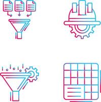 Data Collection and Engineering Icon vector