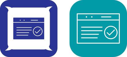 Unique QC Passed Icon Design vector