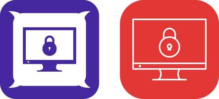 Unique Closed Access Icon Design vector