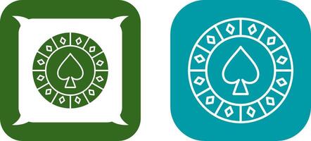 Spade Chip Icon Design vector