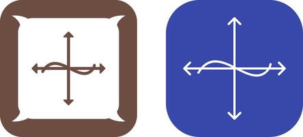 Unique Graph Icon Design vector