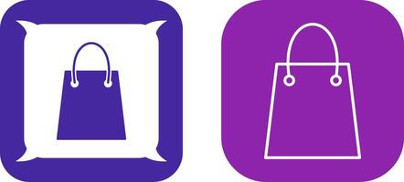 Unique Shopping Bag Icon Design vector