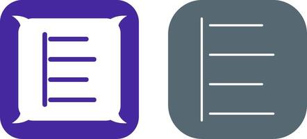 Unique Left Align Icon Design vector