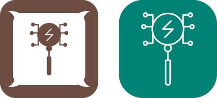 Unique Intelligent Search Icon Design vector