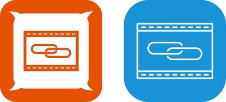 Unique Link Optimization Icon Design vector