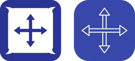 Unique Move Icon Design vector