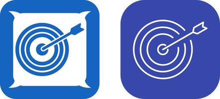 Unique Dartboard Icon Design vector