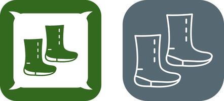 Unique Boots Icon Design vector