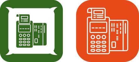 Pos Terminal Icon Design vector