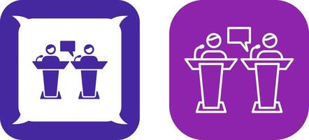 Debate Icon Design vector