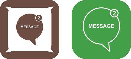 Message Bubbles Icon Design vector