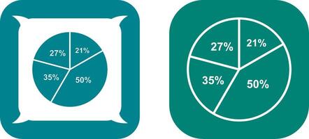 diseño de icono de gráfico circular vector