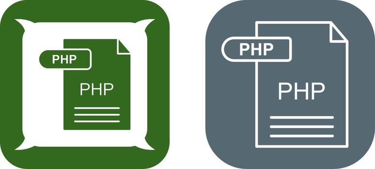 PHP Icon Design vector